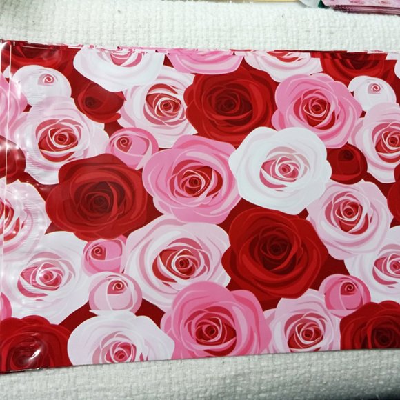 Rose Poly Mailers & Thank you Stickers - Picture 3 of 5